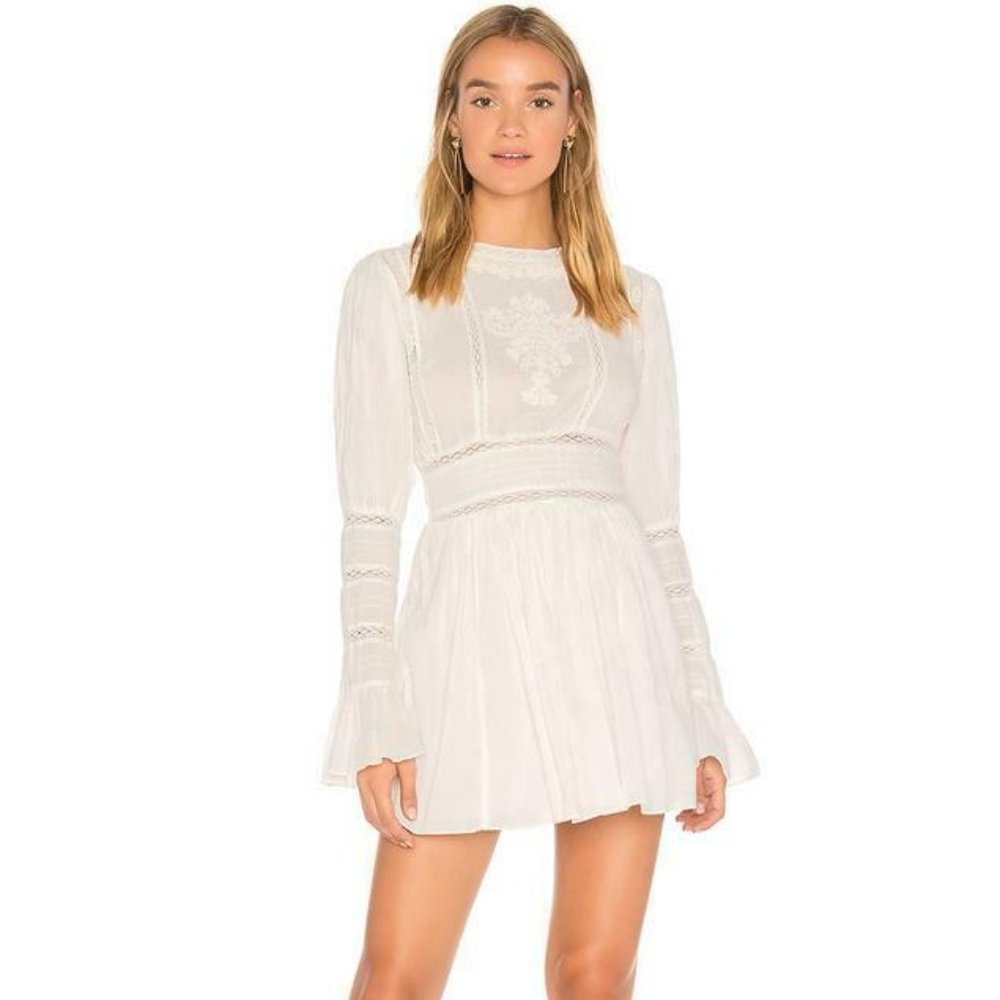 Free People Victorian Waisted Mini Dress Size 2 XS